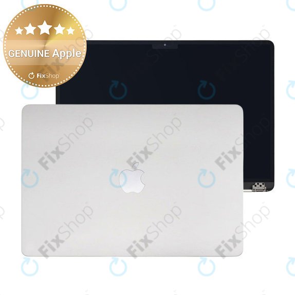 LCD display for MacBook Air 15", A3114 (2024), with front glass and cover, Silver, 661-40256, Genuine Apple