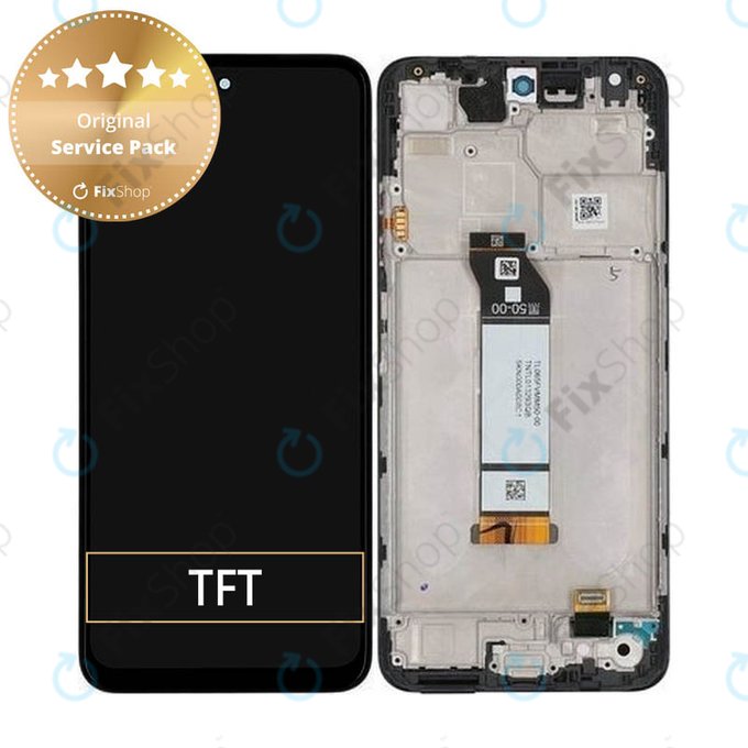 Xiaomi Redmi Note 10 5G - LCD Display + Touch Screen + Frame (Graphite Grey) - 5600020K1900 Genuine Service Pack