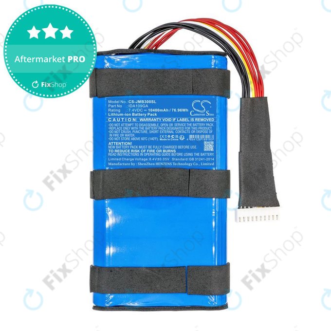 Battery for JBL Boombox 3, 10400mAh, Li-Ion, 7.4V, IDA109GA, HQ