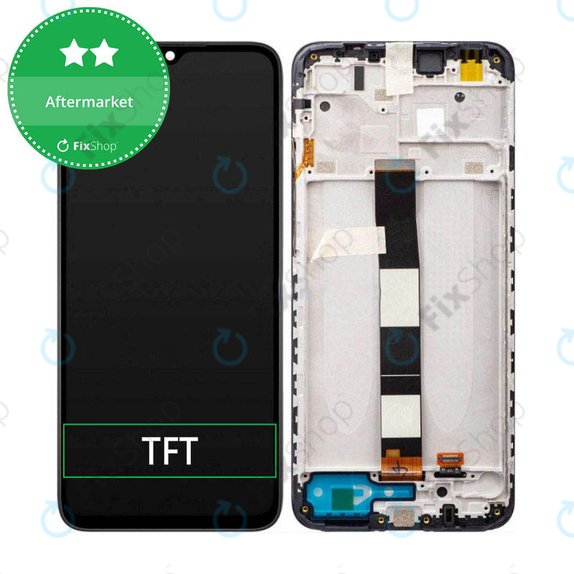 Xiaomi Redmi 10A 220233L2C 220233L2G - LCD Display + Touch Screen + Frame (Black) TFT