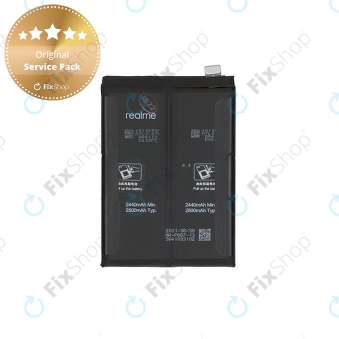 Realme GT 2 Pro 5G RMX3301 RMX3300, GT Neo 2 5G RMX3370 - Battery BLP887 5000mAh - 4908703 Genuine Service Pack