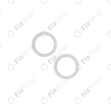 Apple iPhone 13, 13 Mini - Rear Camera Lens Frame (Starlight) - 2pcs