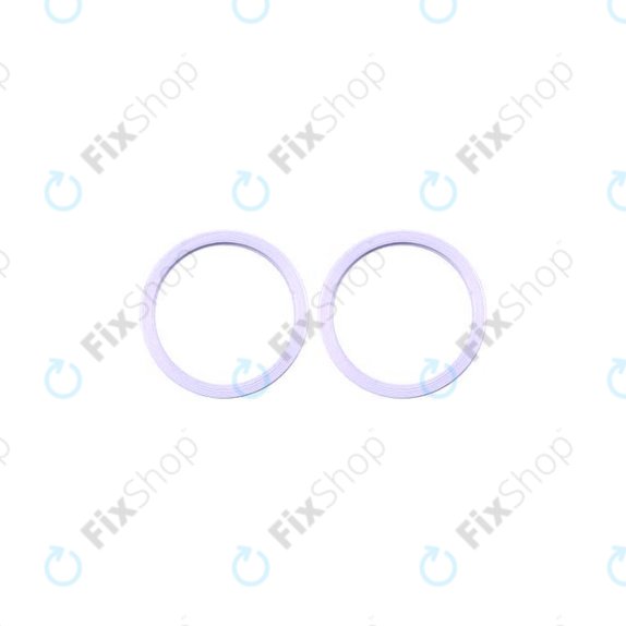 Apple iPhone 11, 12, 12 Mini - Rear Camera Lens Frame (Purple) - 2pcs