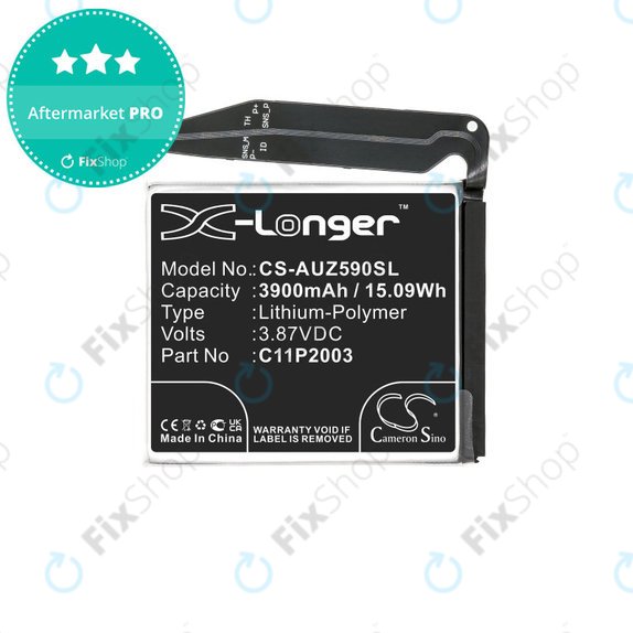 Battery for Asus Zenfone 8 ZS590KS, 3900mAh, Li-Pol, 3.87 V, C11P2003, HQ