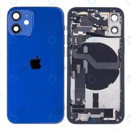 Apple iPhone 12 Mini - Rear Housing with Small Parts (Blue)