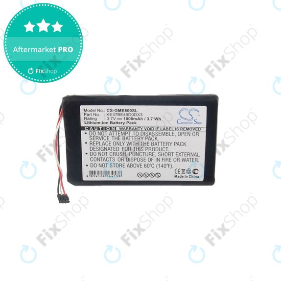 Garmin Edge 800, 810 - Battery KE37BE49D0DX3 1000mAh HQ