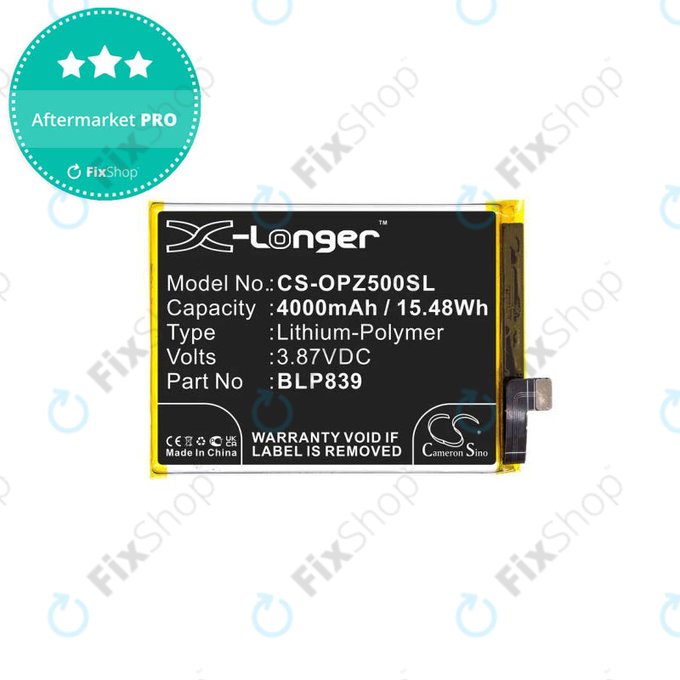 Oppo Reno 5 Z 5G CPH2211 - Battery BLP839 4000mAh HQ