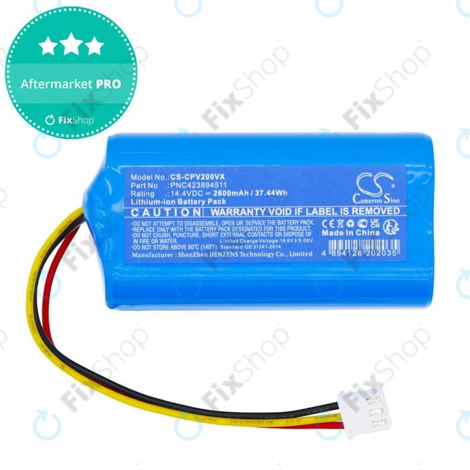 Battery for ETA Nico 2219, 2600mAh, Li-Ion, 14.4V, PNC423894511, HQ