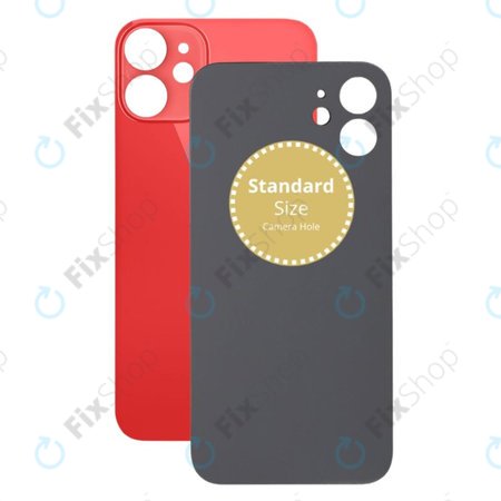 Apple iPhone 12 Mini - Rear Housing Glass (Red)