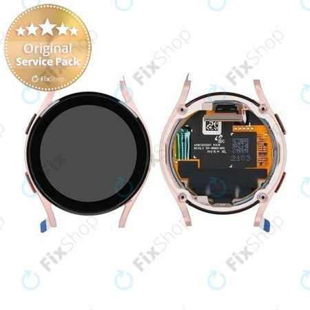 Samsung Galaxy Watch 4 40mm R865 - LCD Display + Touch Screen + Frame (Pink Gold) - GH97-26411D Genuine Service Pack