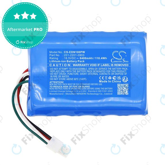 Battery for Ecovacs BAIZE, G1-800, GX-600, GOAT G1, 6400mAh, Li-Ion, 18.5V, 201-2201-0903, HQ