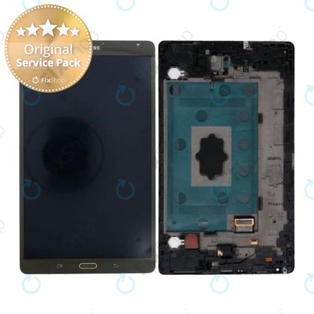 Samsung Galaxy Tab S 8.4 T705 - LCD Display + Touch Screen + Frame (Titanium Bronze) - GH97-16095B Genuine Service Pack