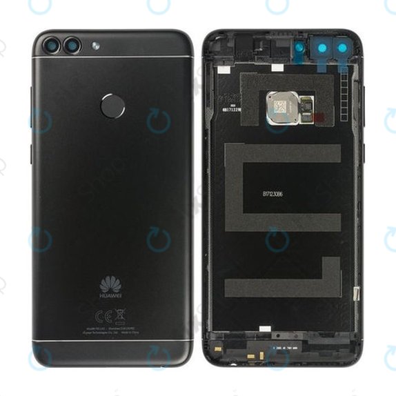 Huawei P Smart FIG-L31 - Battery Cover + Fingerprint Sensor (Black) - 02352NCC, 02351TEF Genuine Service Pack