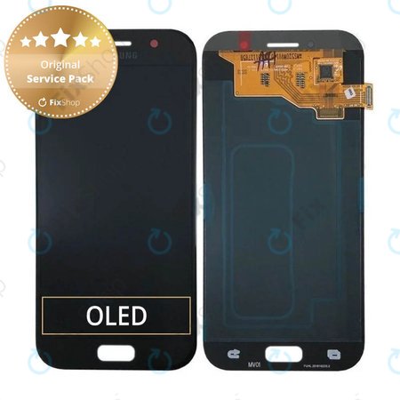 Samsung Galaxy A5 A520F (2017) - LCD Display + Touch Screen (Black Sky) - GH97-19733A, GH97-20135A Genuine Service Pack