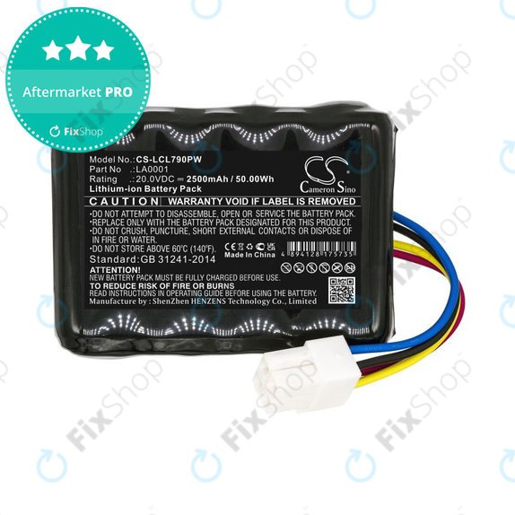 Battery for Landxcape LX797, Ferrex 800m2 2021, 2500mAh, Li-Ion, 20V, LA0001, HQ