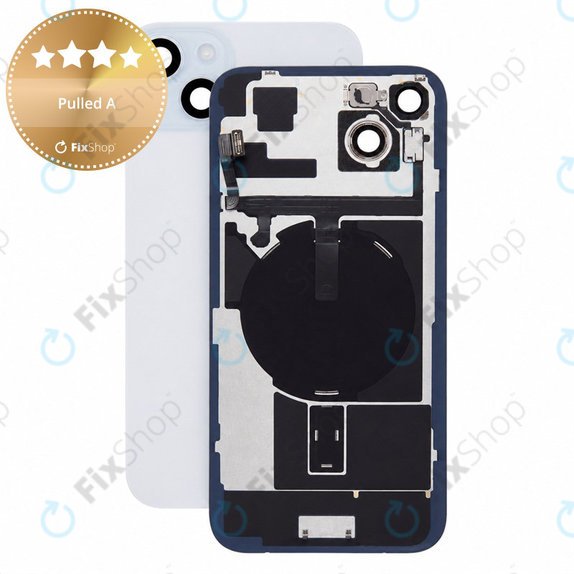 Rear Housing Glass for iPhone 15 Plus, Black, Pulled A