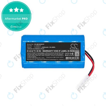 Xiaomi Essential (Mijia G1), Flyco FC-series, myVacBot SN500, Panasonic MC-series, Phicomm X3, Puppy R-series - Battery Li-026418 Li-Ion 14.8V 2600mAh HQ