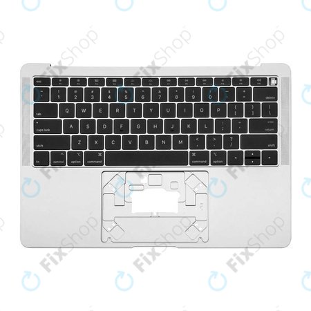 Apple MacBook Air 13" A1932 (2018 - 2019) - Top Keyboard Frame + Keyboard US (Silver)