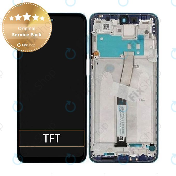 Xiaomi Redmi Note 9 Pro - LCD Display + Touch Screen + Frame (Aurora Blue) - 560005J6B200 Genuine Service Pack