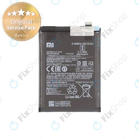 Xiaomi Redmi Note 10, Note 10S M2101K7BG M2101K7BI - Battery BN59 5000mAh - 46020000645Z Genuine Service Pack