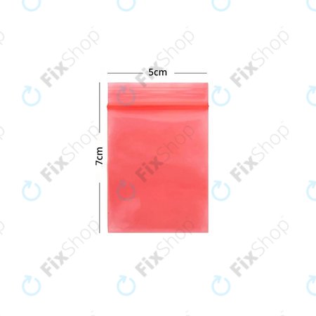 ESD Antistatic ZIP Lock Bag (Red) - 5x7cm 100pcs