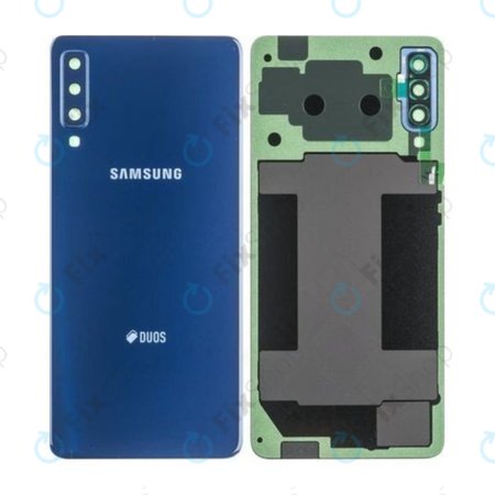 Samsung Galaxy A7 Duos A750F (2018) Battery Cover (Blue) GH82-17833D  Genuine Service Pack