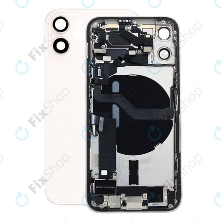 Apple iPhone 12 Mini - Rear Housing with Small Parts (White)