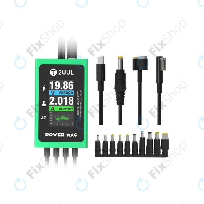 Digital diagnostic power cable for laptops, 2UUL PW08