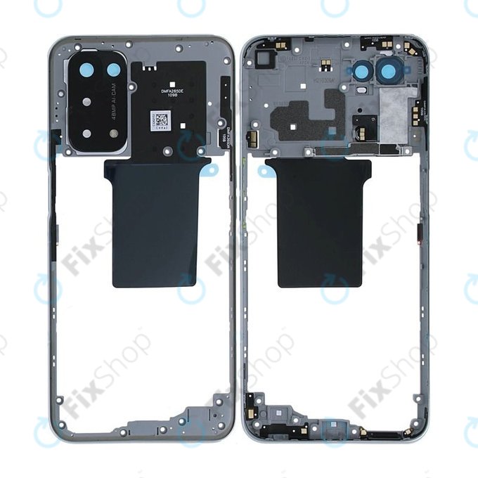 Oppo A54 5G, A74 5G - Middle Frame (Space Silver) - 4906355