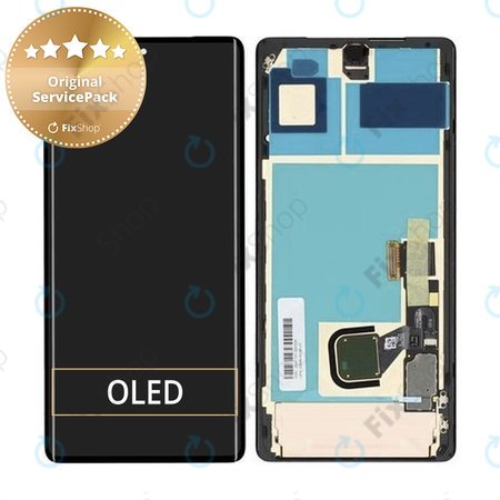 Google Pixel 7 Pro GP4BC GE2AE - LCD Display + Touch Screen + Frame - G949-00290-01 Genuine Service Pack