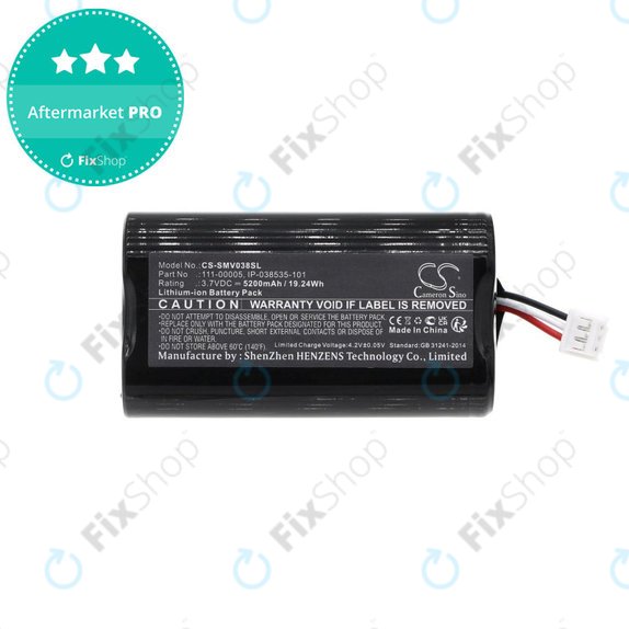 Battery for Sonos Roam, 5200mAh, Li-Ion, 3.7V, 111-00005, HQ