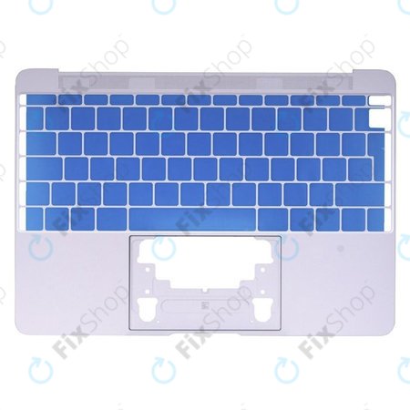 Apple MacBook 12" A1534 (Early 2015) - Top Keyboard Frame UK (Silver)