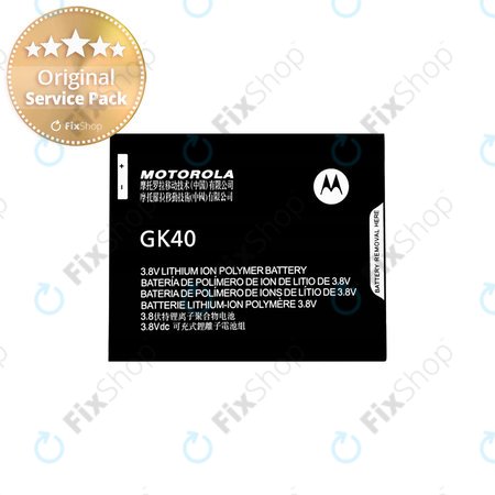 Motorola Moto E4 XT1761, Moto G5 XT1675, Moto E5 Play - Battery GK40 2800mAh - SNN5976A Genuine Service Pack