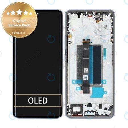 Xiaomi Redmi Note 13 Pro+ 23090RA98C - LCD Display + Touch Screen + Frame (Aurora Purple) - 560003N16U00 Genuine Service Pack
