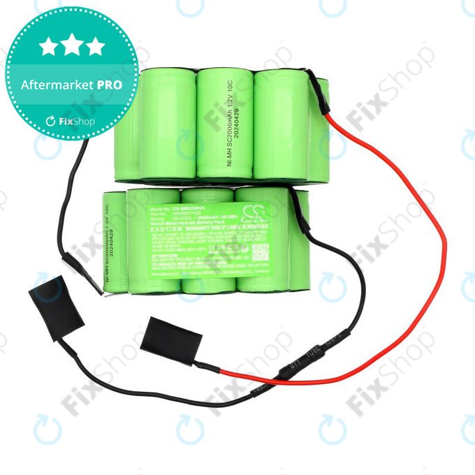 Battery for Bosch BBBH 22042, BBH 22042/01, 2000mAh, Ni-MH, 20.4V, VXAS011V20, HQ