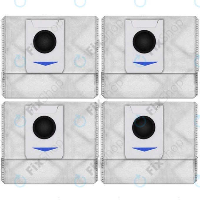 Dust Bag, 4pcs, Antibacterial and Odor Removal for Ecovacs Deebot T-series, X-series
