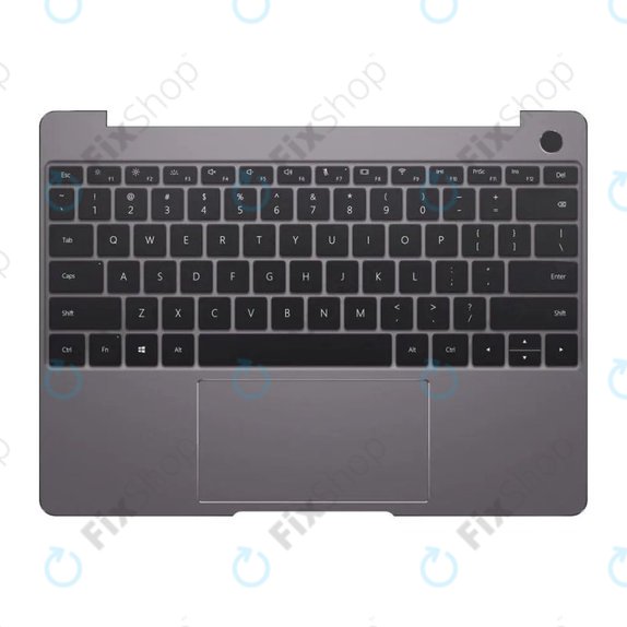 Huawei MateBook 13 2020 - Cover C (Armrest) + Keyboard + Touchpad UK Version (Space Gray) - 02353MAW