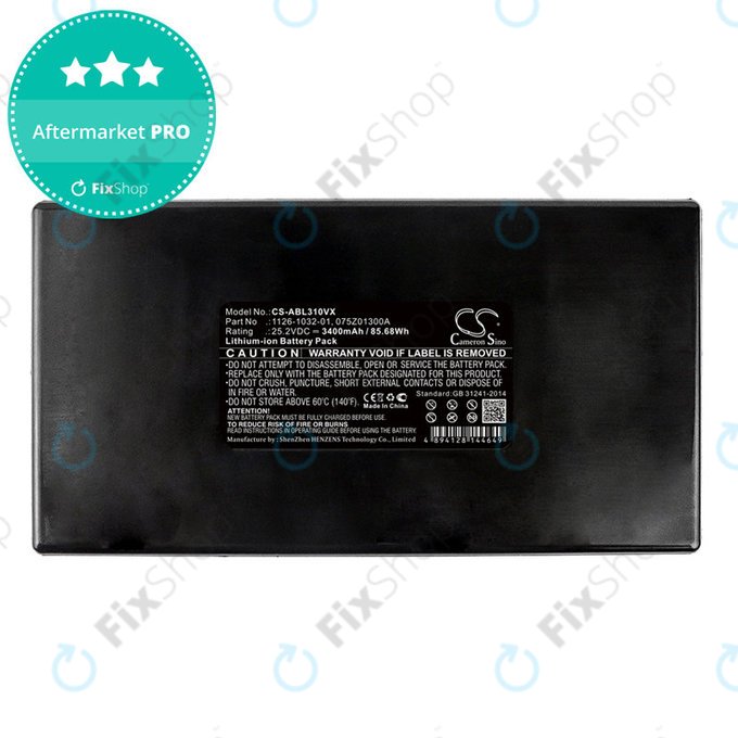 Battery for Stiga Autoclip 125, AutoClip M7, Ambrogio L85 Evolution, 3400mAh, Li-Ion, 25.2V, 1126-1032-01, HQ