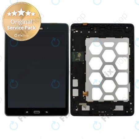 Samsung Galaxy Tab A 9.7 T550 - LCD Display + Touch Screen + Frame (Black) - GH97-17400D Genuine Service Pack