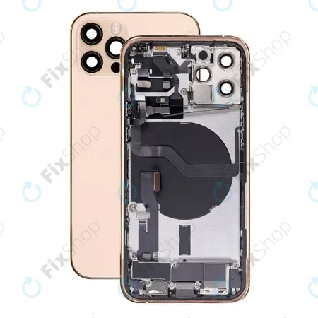 Apple iPhone 12 Pro - Rear Housing with Small Parts (Gold)