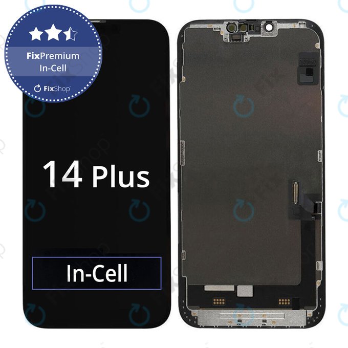 Display In-Cell FHD for iPhone 14 Plus, Touch Screen with Frame, FixPremium