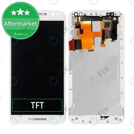 Motorola Moto X Style XT1572 - LCD Display + Touch Screen + Frame (White) TFT