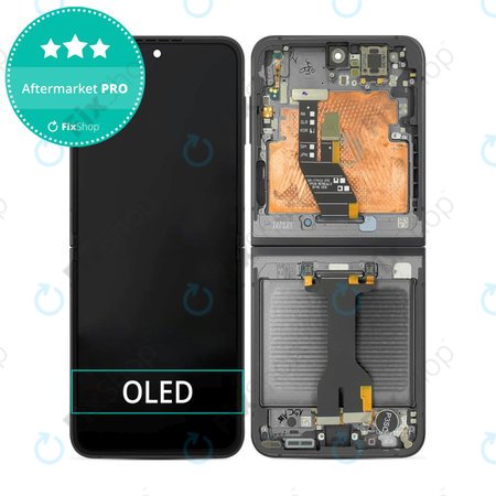 Samsung Galaxy Z Flip 6 F741B - LCD Display + Touch Screen + Frame (Black) OLED