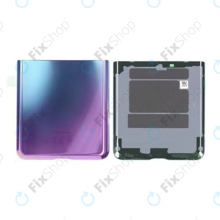 Samsung Galaxy Z Flip F700N - Battery Cover (Bottom) (Mirror Purple) - GH82-22204B Genuine Service Pack