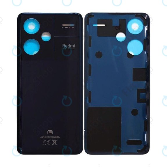 Xiaomi Redmi Note 13 Pro+ 23090RA98C - Battery Cover (Midnight Black) - 560035N16U00 Genuine Service Pack