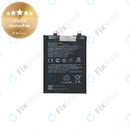Xiaomi Redmi Note 13 Pro+ 23090RA98C - Battery BM5U 5000mAh - 1330103000037B Genuine Service Pack