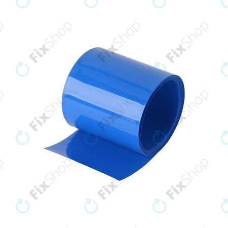 PVC Heat Shrinkable Tube - 120mm x 1m (Blue)