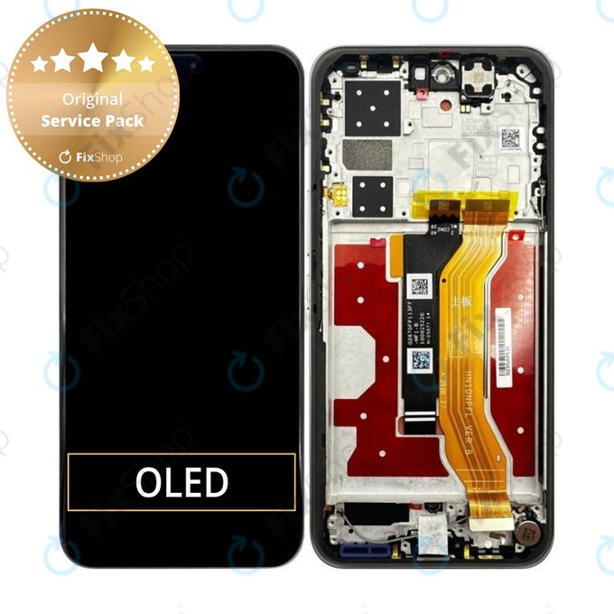 Honor 400 Pro - LCD Display + Touch Screen + Frame (Lunar Grey) - 0235APLD Genuine Service Pack