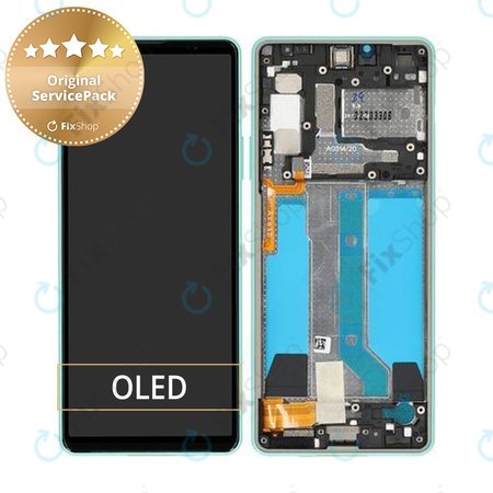 Sony Xperia 10 IV XQCC54 - LCD Display + Touch Screen + Frame (Mint) - A5047175A Genuine Service Pack