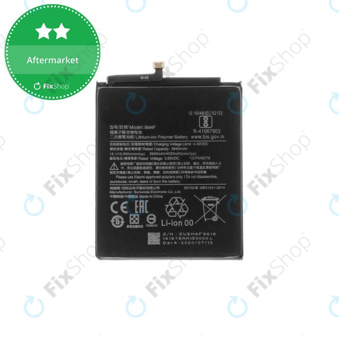 Batteria Per Mi A3 Batteria Ricambio BM4F Per Xiaomi Mi 9 Lite / Mi CC9 / Mi A3 - 4030 MAh, Litio, Colore Nero Ricambio Batteria Xiaomi CC9 - Foto 4